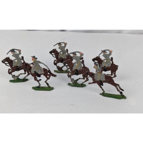 Toys Vintage Antique Civil War Era Military Cast Lead Figurines South